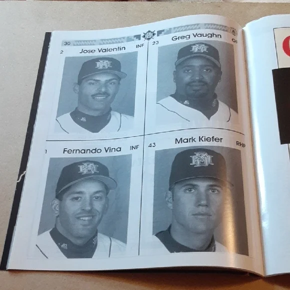 Brewers MLB Spring Training 1996 Program - Picture 8 of 8